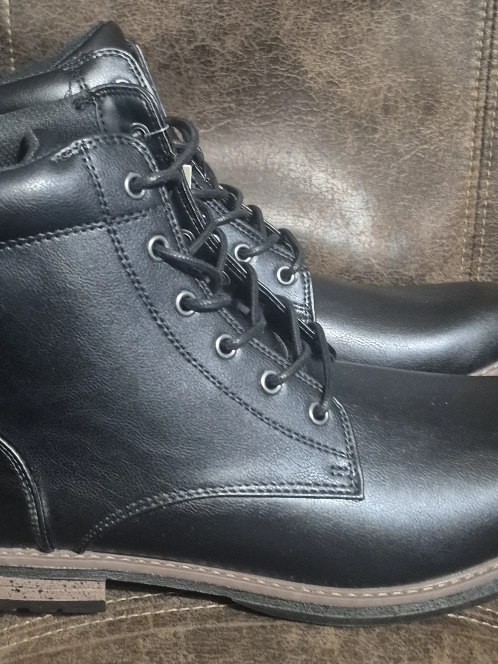 Goodfellow & Co Men's  Black Dress Lace-Up Boots